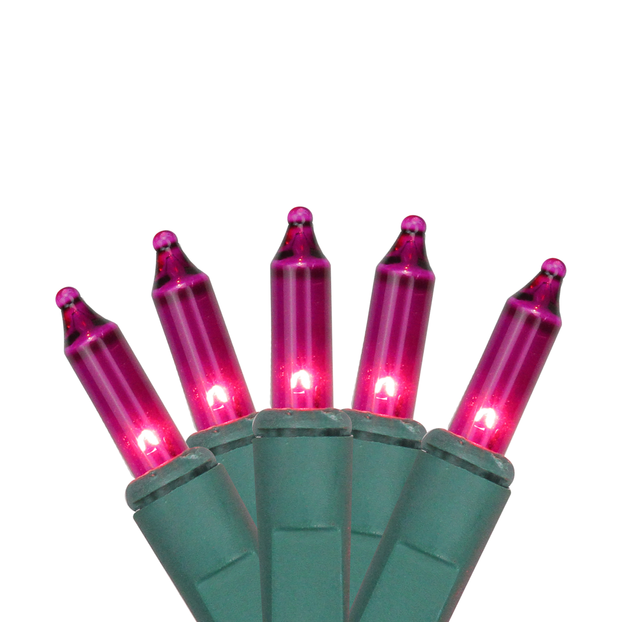 Sienna Set of 20 Battery Operated Pink Mini Christmas Lights Green